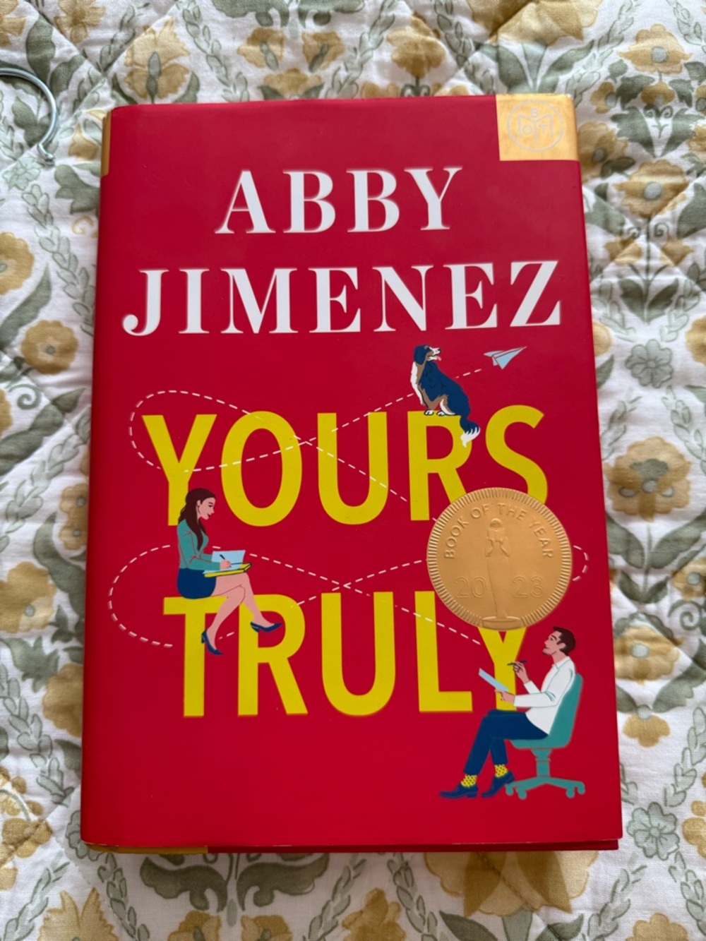 BOTM Abby Jimenez Yours Truly Hardcover Romance Book